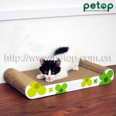 Deluxe corrugated cardboard cat scratcher Lounge